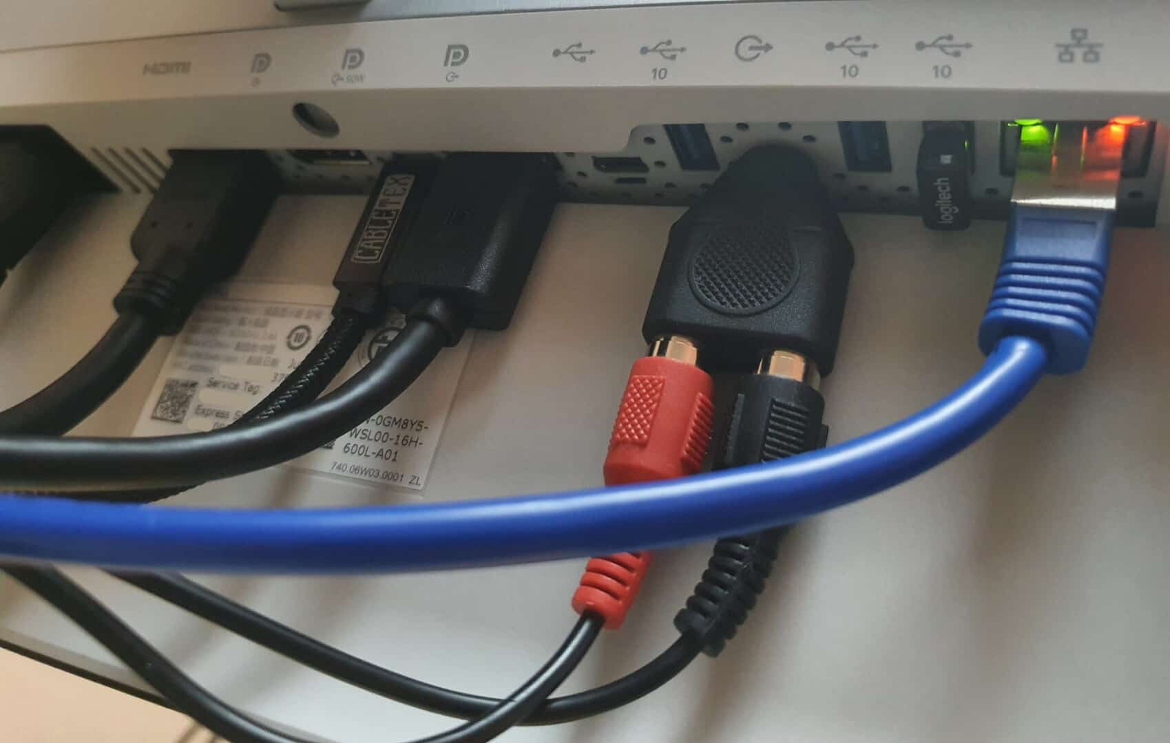 Dell U2722DE Ports an Rückseite